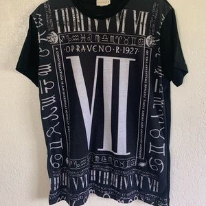 Black astrological tee